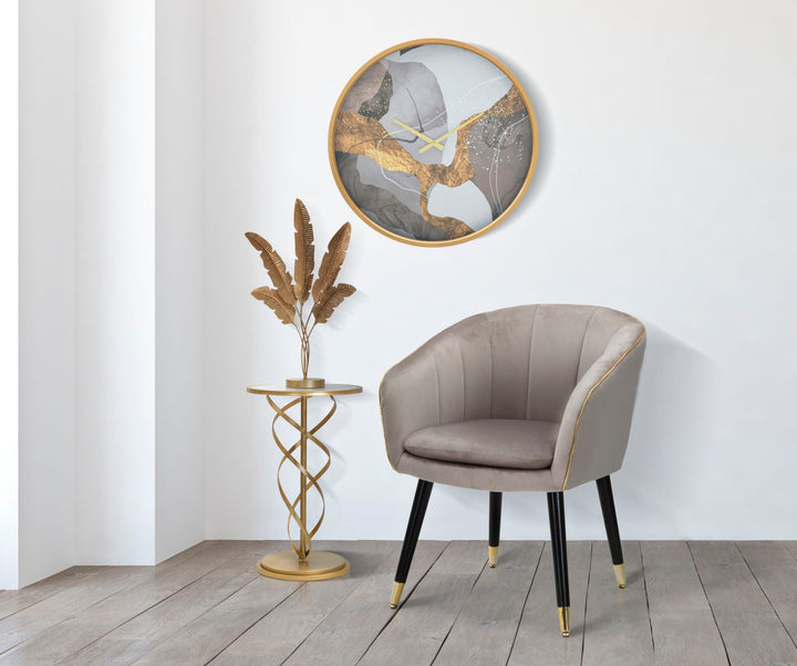 Glam bord i jern, mdf og glas – 38x61x5 cm