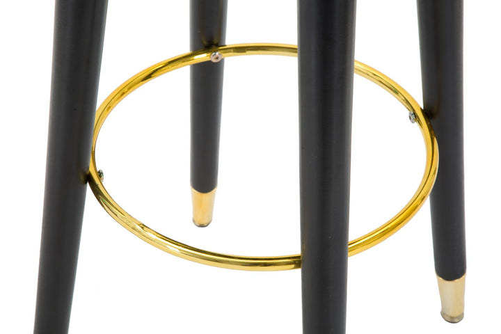 Glam barstol i fyrretræ, metal and polyester – 35x74 cm