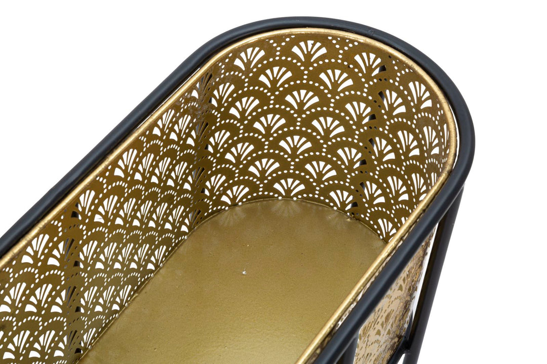 Glam vase i guldfarve, metal – 60x20x70 cm