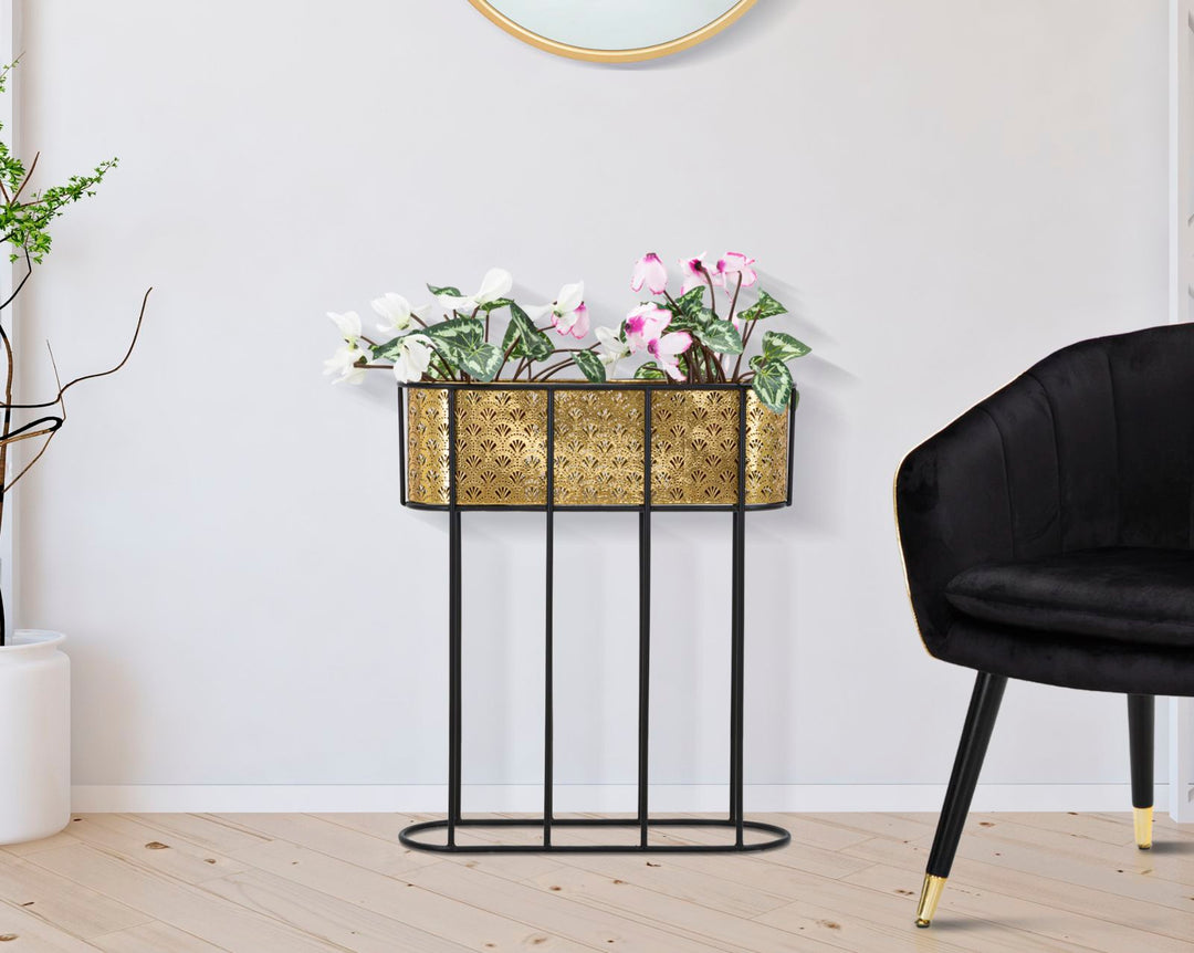 Glam vase i guldfarve, metal – 60x20x70 cm