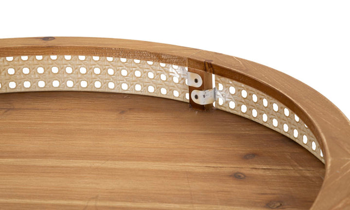 Boho chic bord af jern og mdf – 60x60x5 cm