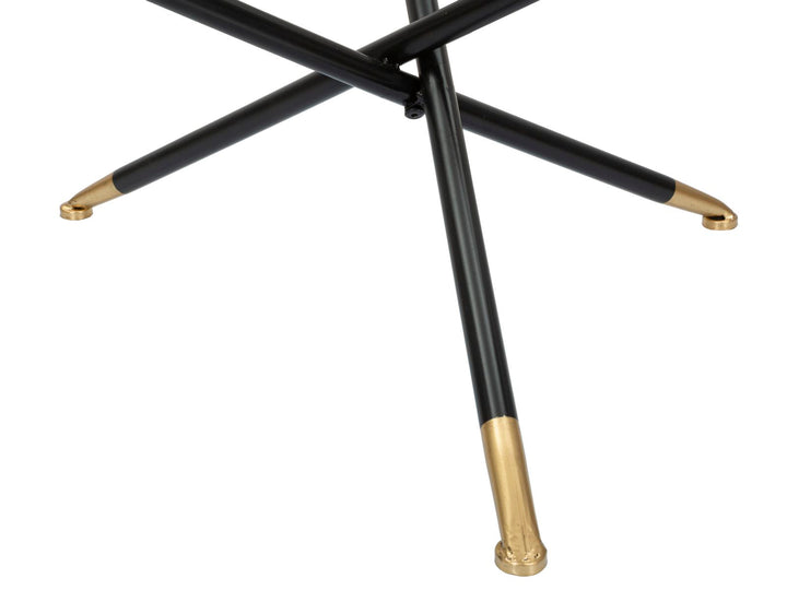 Boho chic sofabord i jern, glas og rattan – 80x46x5 cm