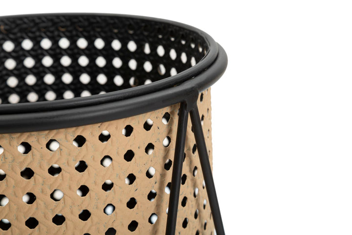 Boho chic vaser, metal – 21x40, 19x22 cm