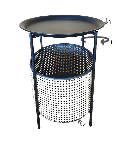 Boho chic bord, metal – 40x50 cm