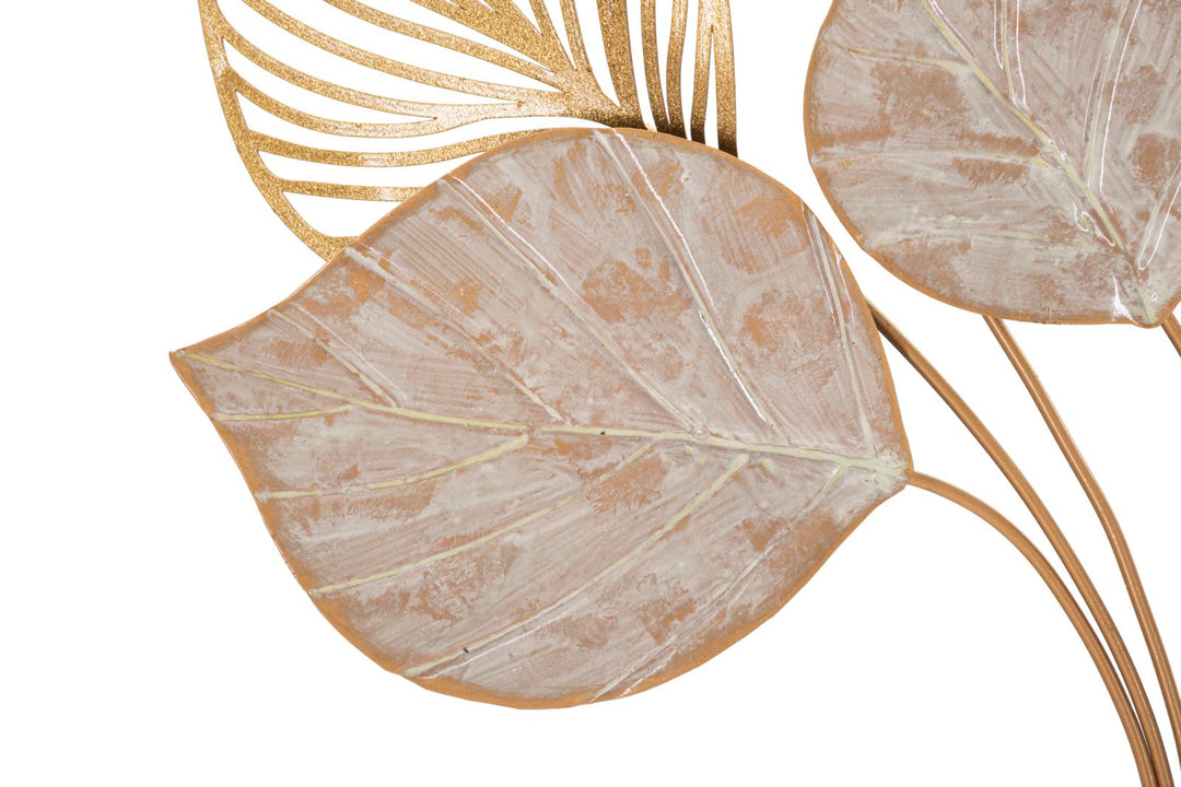 Glam dekoration i metal, guldfarvet  – 63x4x85 cm