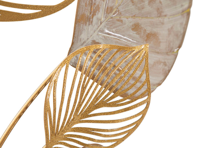 Glam dekoration i metal, guldfarvet  – 63x4x85 cm