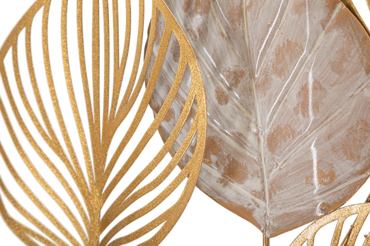 Glam dekoration i metal, guldfarvet  – 63x4x85 cm