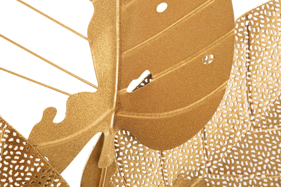 Glam dekoration i metal, guldfarvet  – 53x4x84 cm