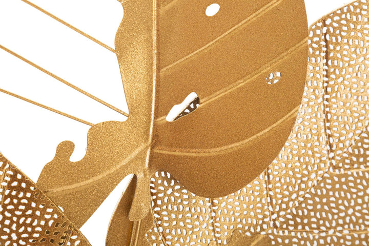 Glam dekoration i metal, guldfarvet  – 53x4x84 cm