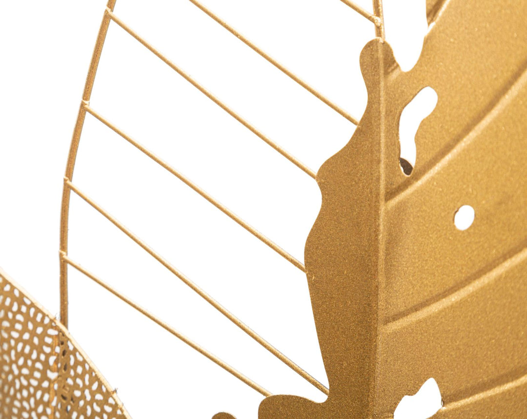 Glam dekoration i metal, guldfarvet  – 53x4x84 cm