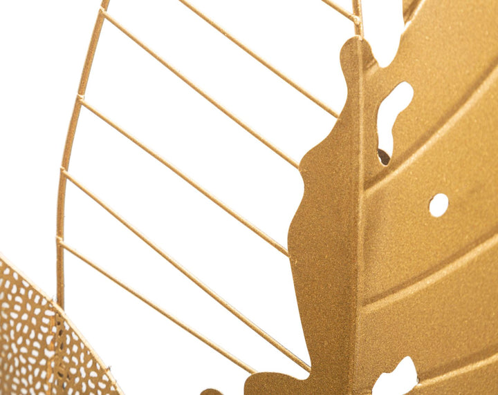 Glam dekoration i metal, guldfarvet  – 53x4x84 cm