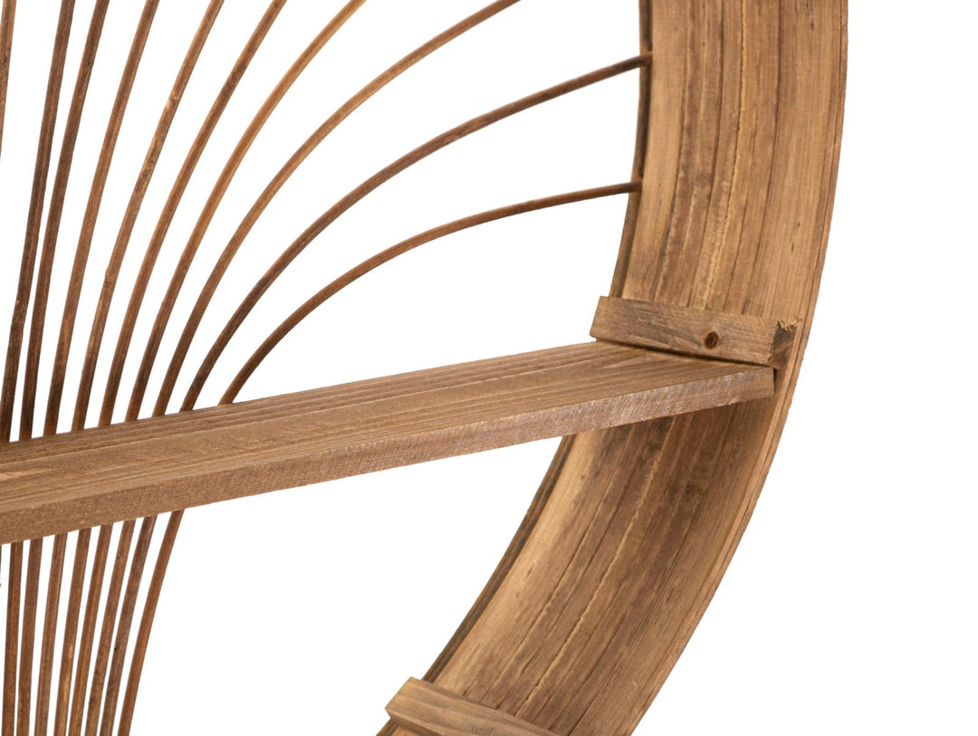 Boho chic hylde i rattan – 60x5x10 og 5x76 cm