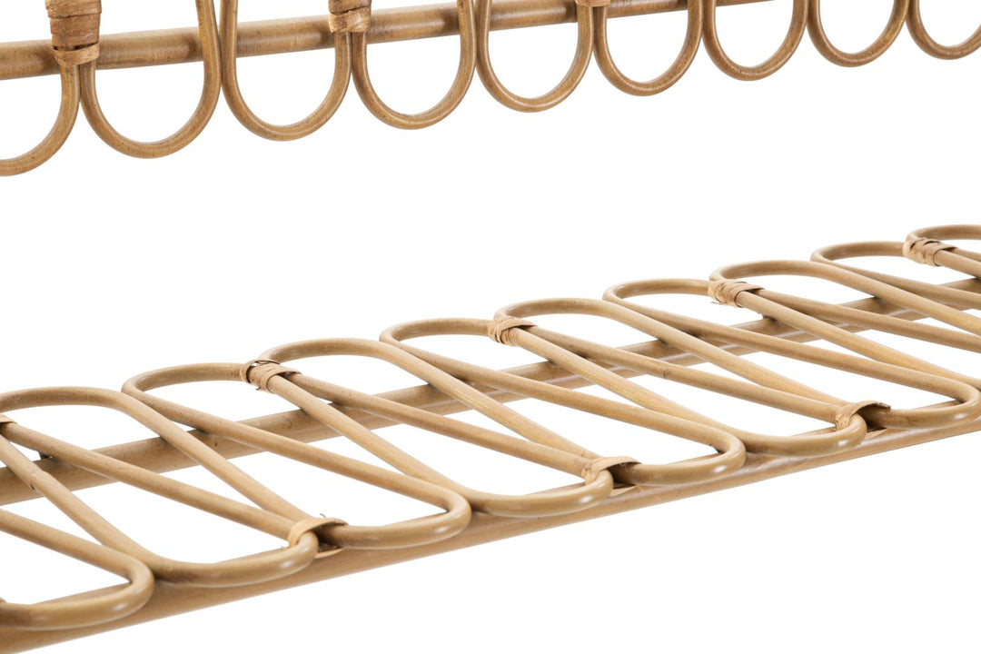 Boho chic hylde i metal – 162x28x43 cm