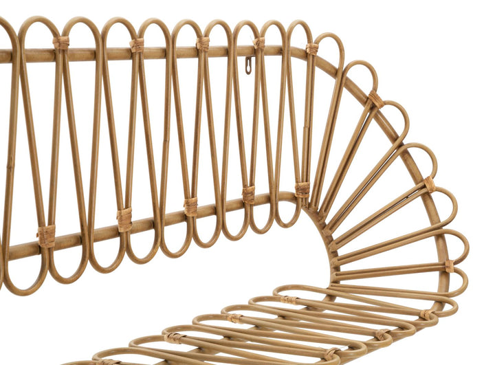 Boho chic hylde i metal – 162x28x43 cm