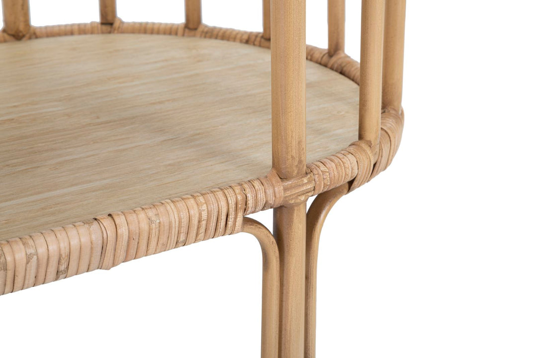 Boho chic konsolbord, rattan – 120x37x5 cm
