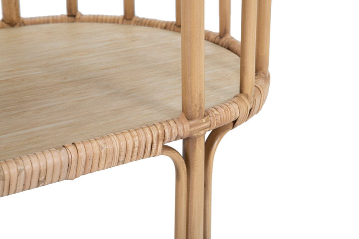 Boho chic konsolbord, rattan – 120x37x5 cm