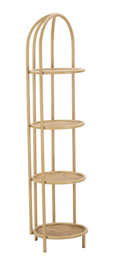 Boho chic reol, rattan – 40x38x150 cm