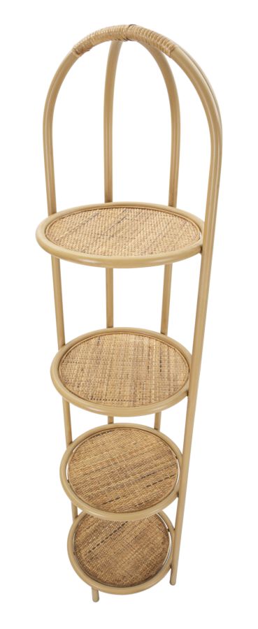 Boho chic reol, rattan – 40x38x150 cm