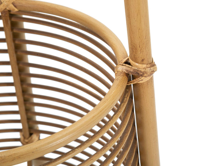 Boho chic paraplystativ i rattan – 49x49x175 cm
