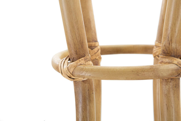 Boho chic paraplystativ i rattan – 49x49x175 cm