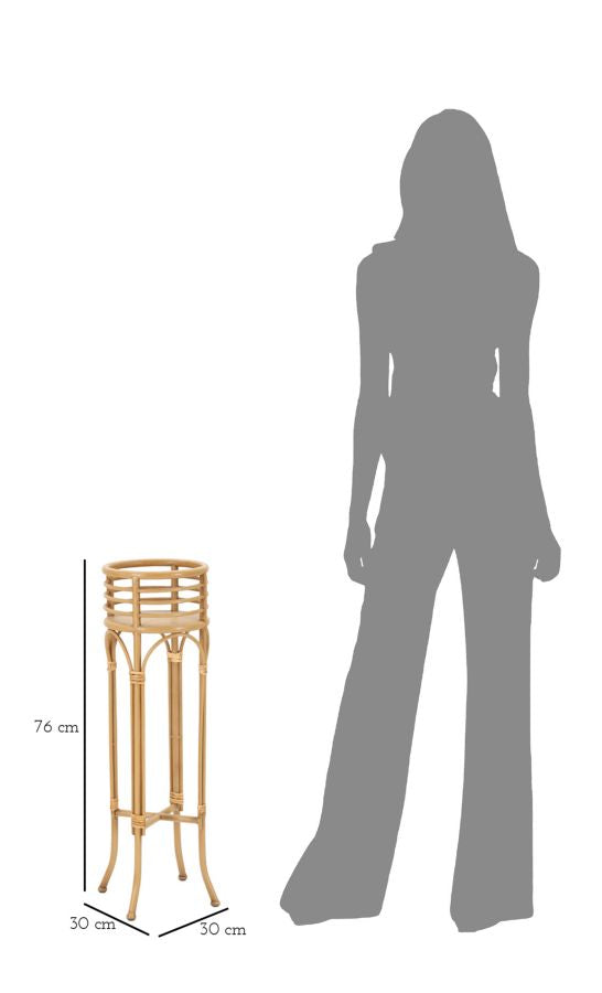 Boho chic vase i jern og plast – 30x76 cm