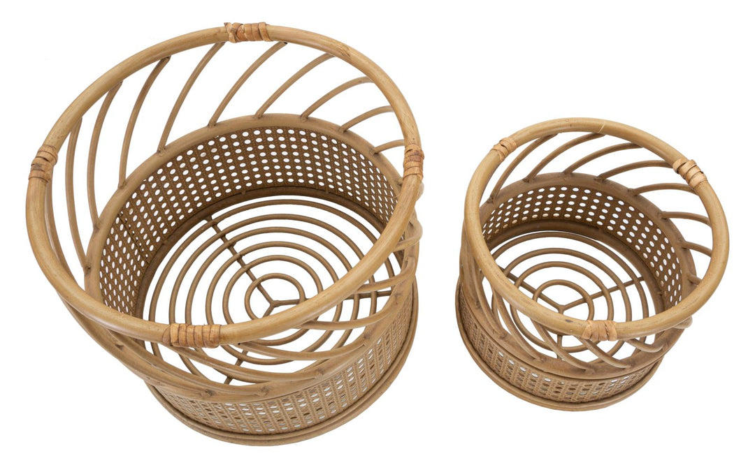 Boho chic vase i metal – 30x25 22x18 cm