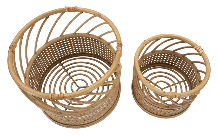 Boho chic vase i metal – 30x25 22x18 cm