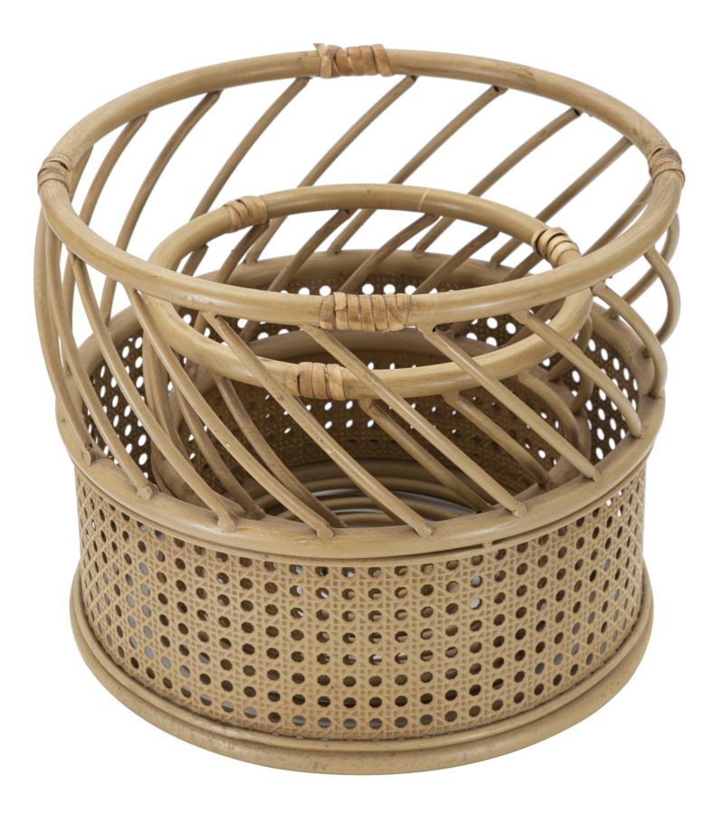 Boho chic vase i metal – 30x25 22x18 cm