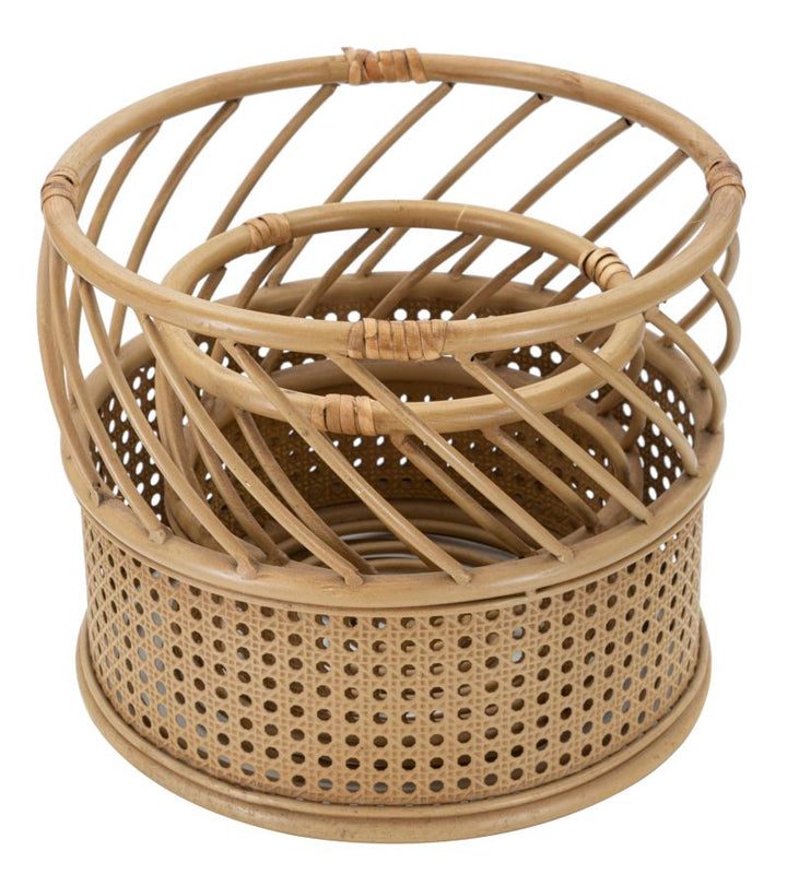 Boho chic vase i metal – 30x25 22x18 cm