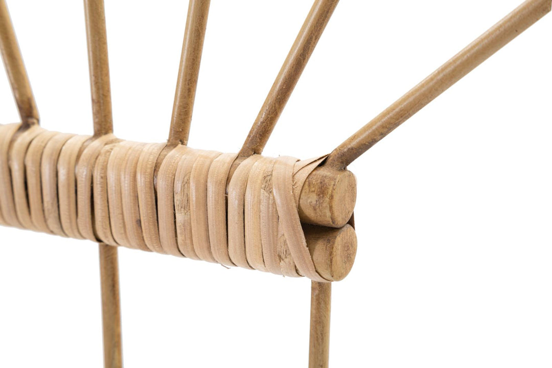 Boho chic vægdekoration i jern og plast – 37x5x5 32x5 cm