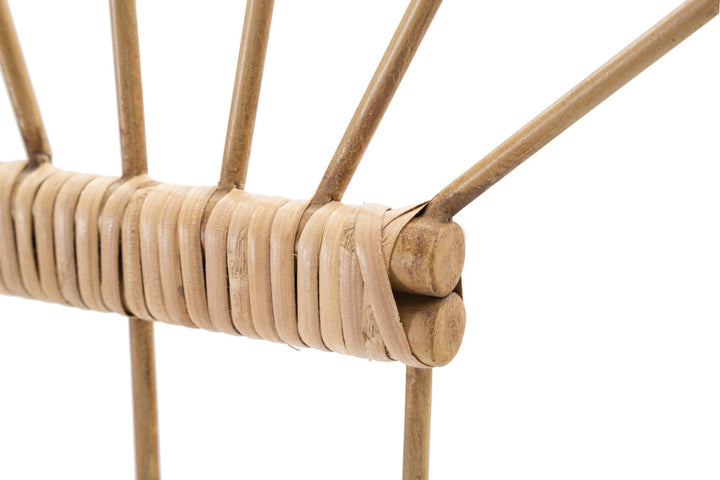 Boho chic vægdekoration i jern og plast – 37x5x5 32x5 cm