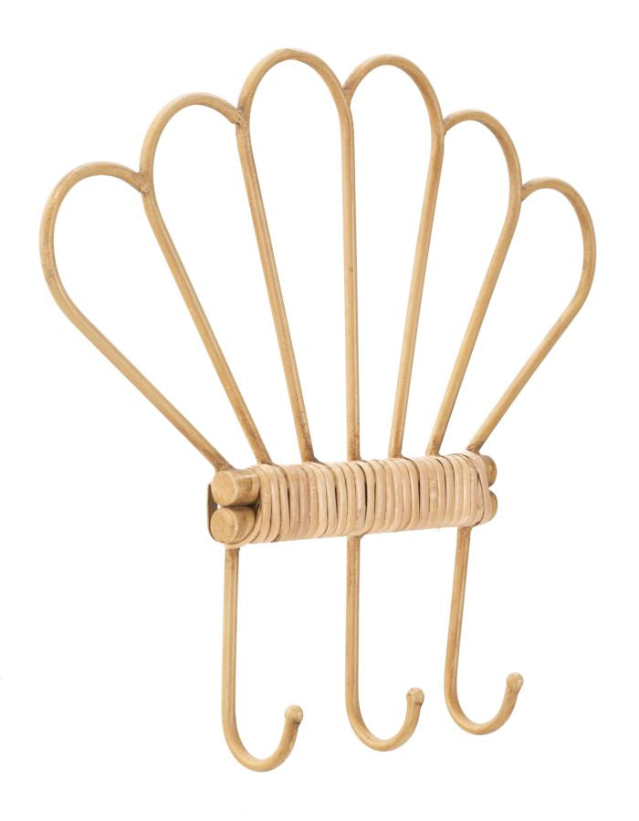 Boho chic vægdekoration i jern og plast – 37x5x5 32x5 cm