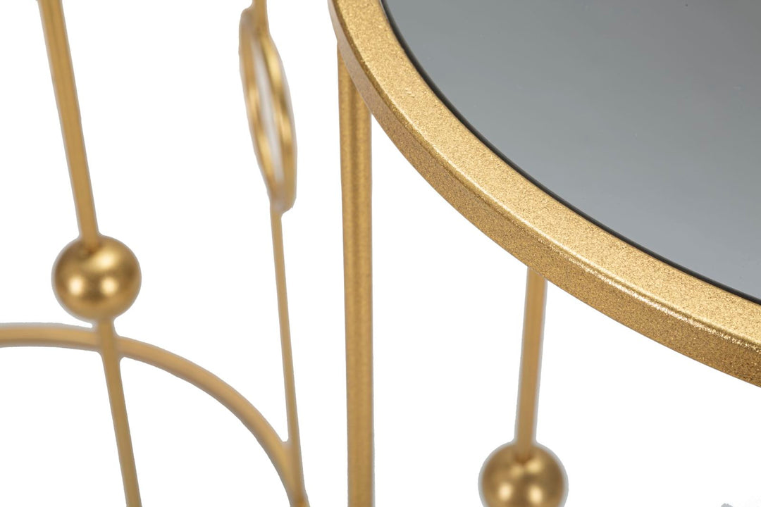 Glam borde i guldfarve, metal og MDF – 50x100 og 40x80 cm