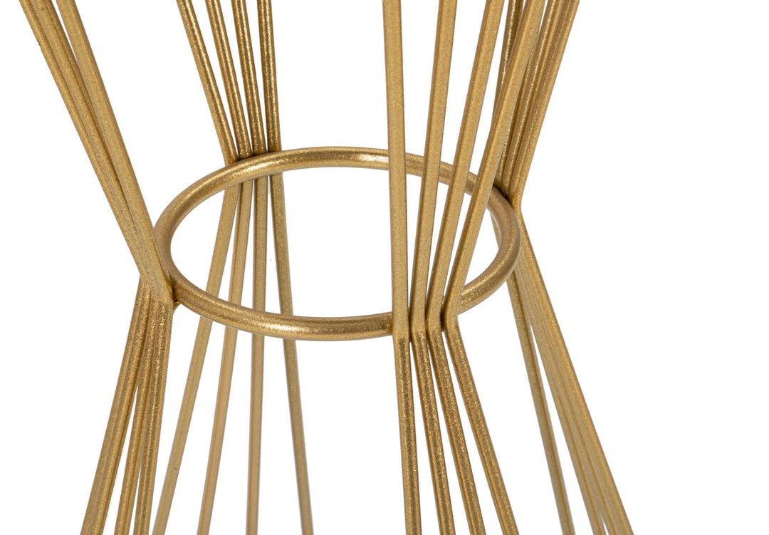 Glam bord i guldfarve, metal, MDF – 40x80 cm