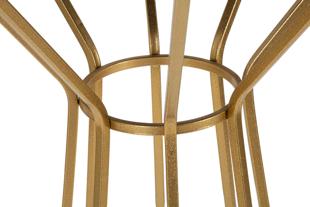 Glam sidebord i metal og MDF – 50x100 cm