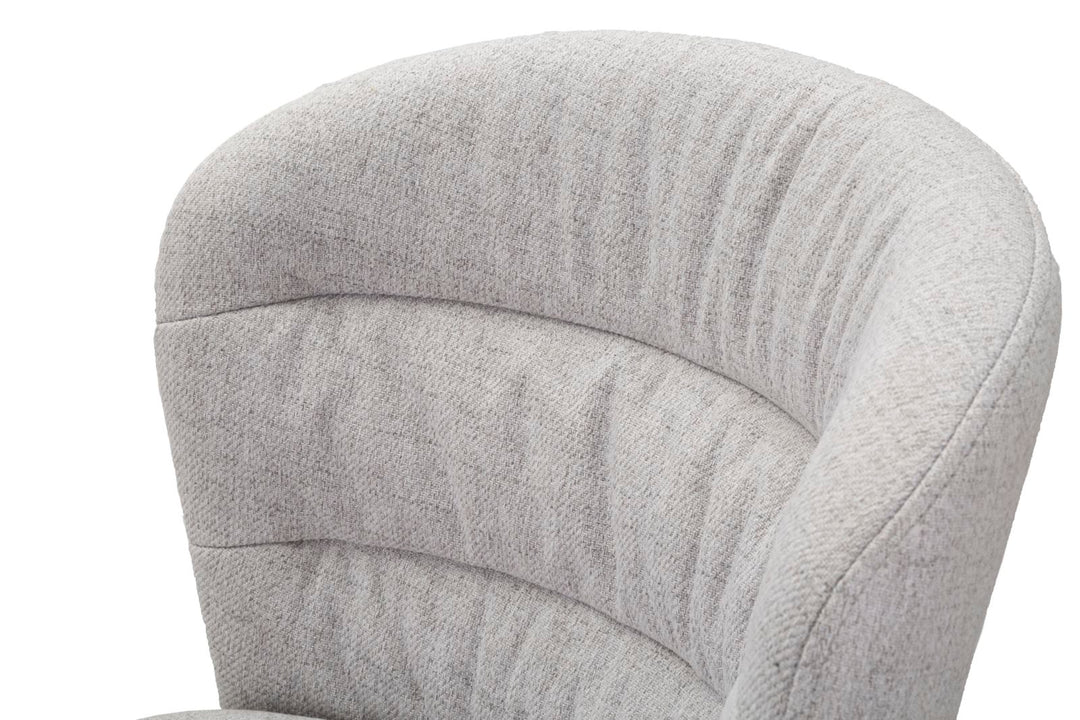 Glam barstol i træ, metal, stof – 52x59x108 cm