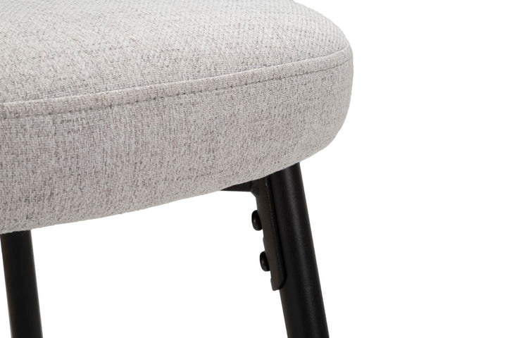 Glam barstol i træ, metal, stof – 52x59x108 cm