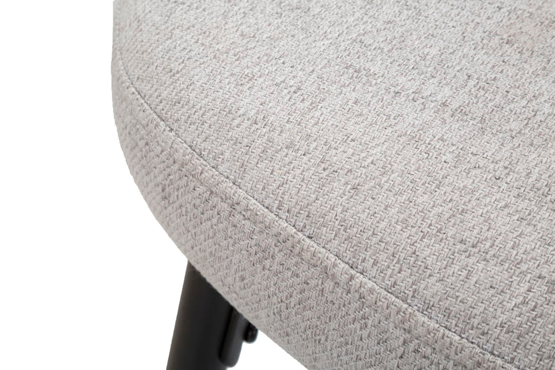 Glam barstol i træ, metal, stof – 52x59x108 cm