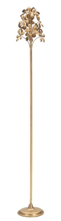 Glam lysestage i guldfarve, jern – 17x118 cm