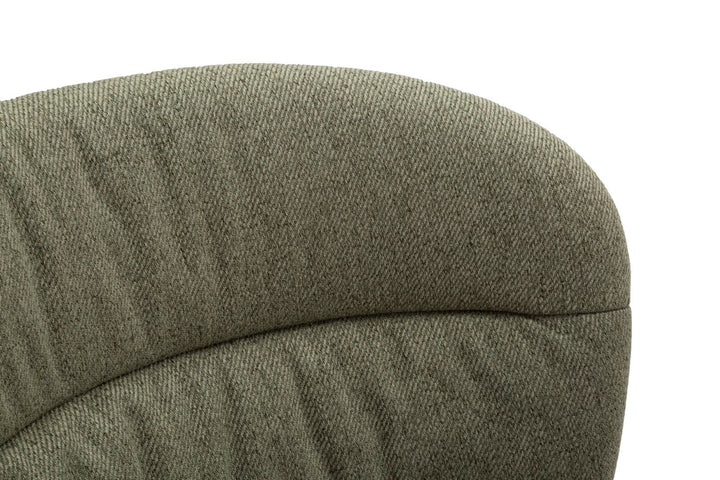 Glam stol i træ, metal, stof – 58x60x5 cm