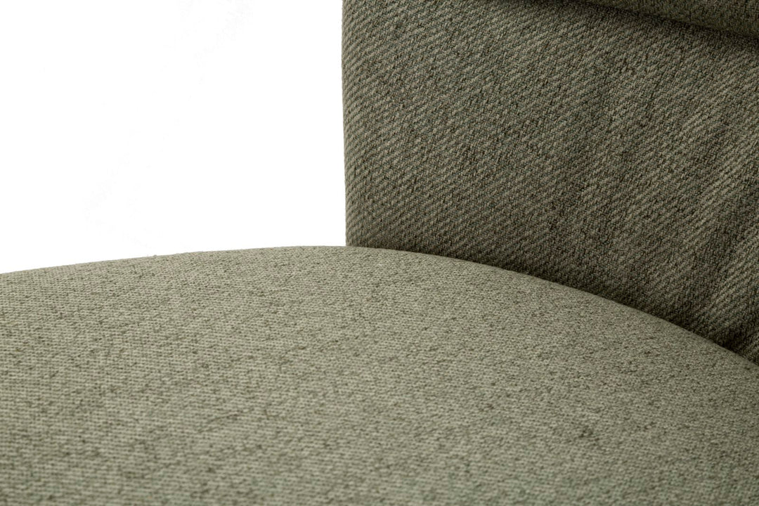 Glam stol i træ, metal, stof – 58x60x5 cm