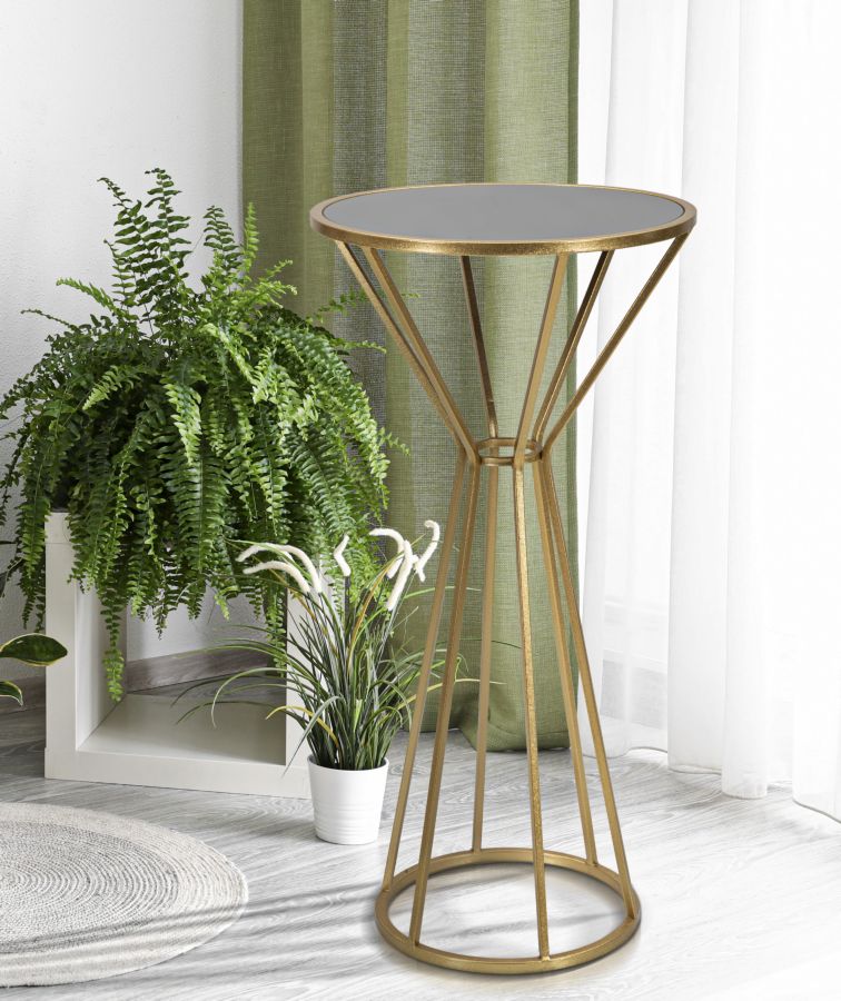 Glam sidebord i metal og MDF – 50x100 cm