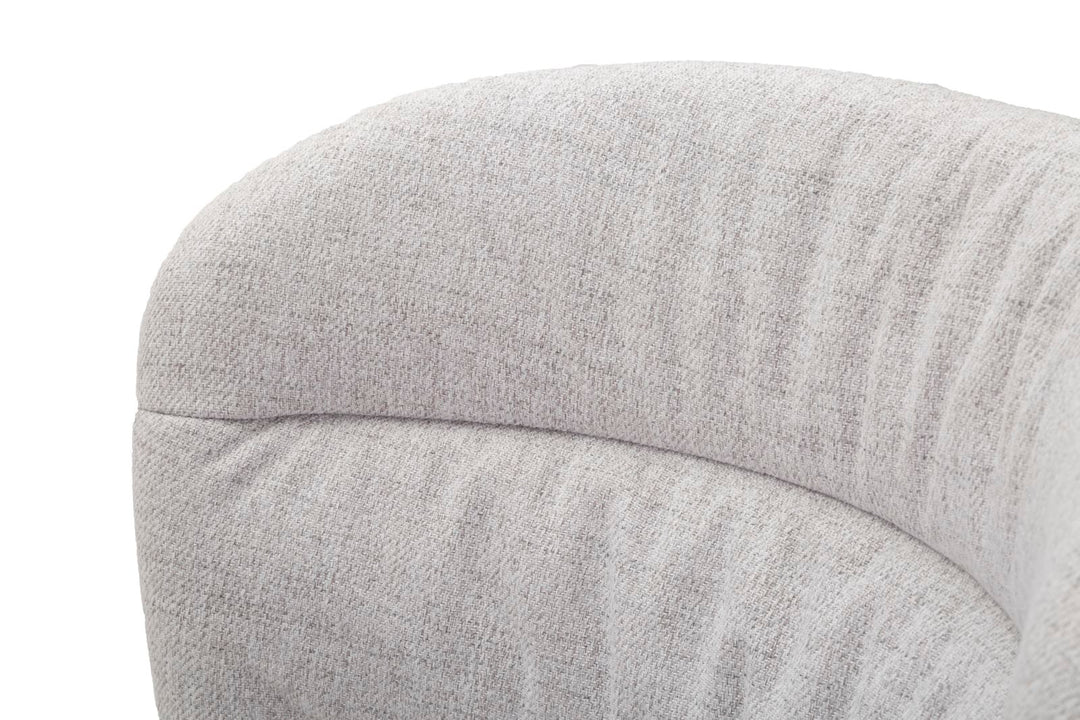 Glam stol i træ, metal, stof – 58x60x5 cm