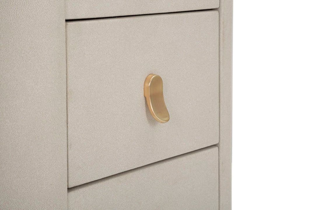 Glam sminkebord i fyrretræ, mdf og metal – 120x40x75 cm