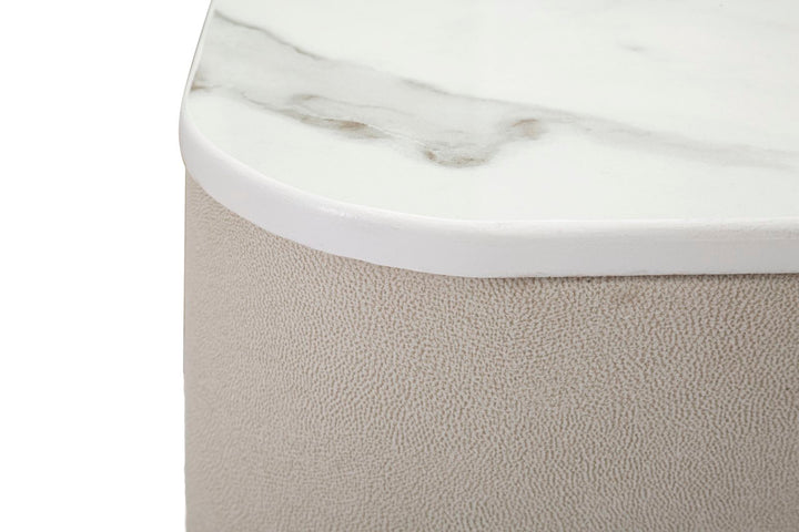 Glam sminkebord i fyrretræ, mdf og metal – 120x40x75 cm