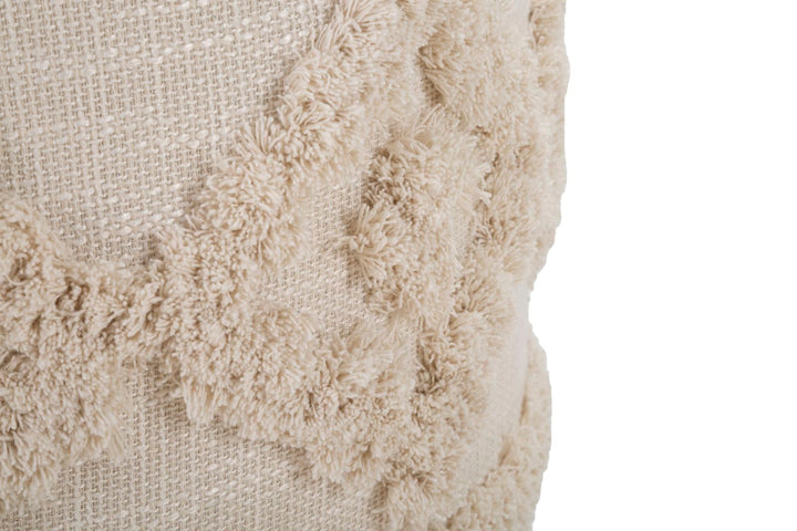 Boho chic taburet i fyrretræ, mdf – 40x40 cm