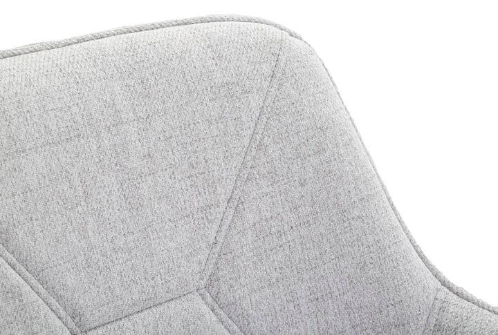 Glam barstol i træ, metal og stof – 55x55x109 cm