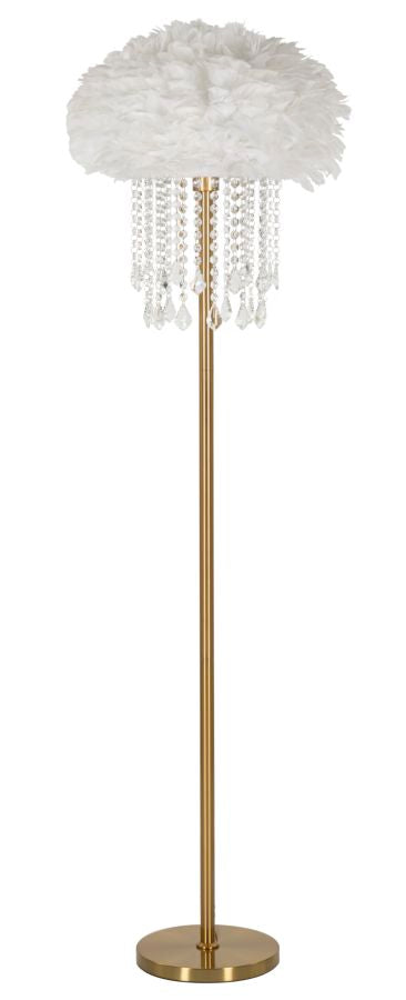 Glam gulvlampe i jern og plast – 40x165 cm