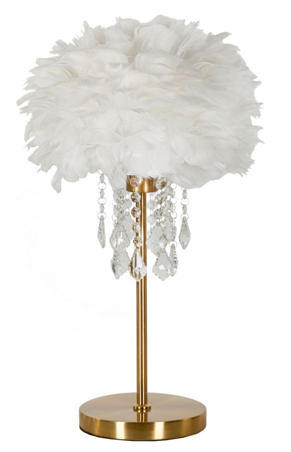 Glam bordlampe i jern og plast – 30x55 cm