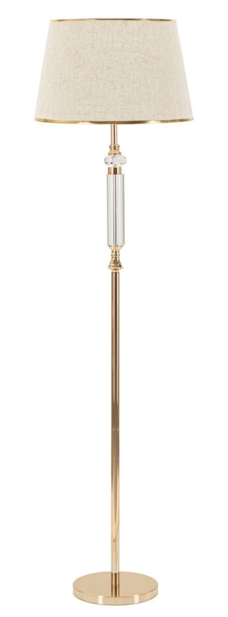 Glam lampe i jern, glas og stof – 45x165 cm